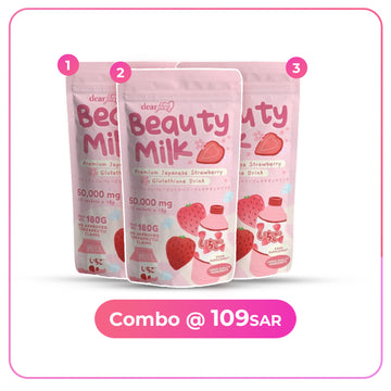 Beauty Milk Strawberry Glutathione Drink in KSA