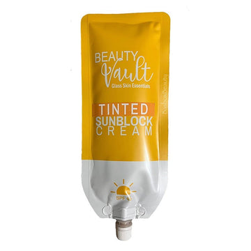 BEAUTY VAULT TINTED SUNBLOCK CREAM (POUCH)