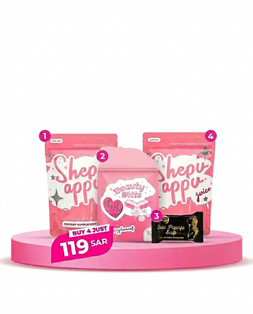 SHEPU APPU JUICE 2 + BEAUTY WHITE CAPSULE + NEGRA SOAP