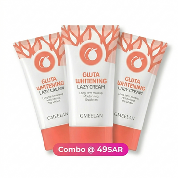 3 Pcs Combo - Gmeelan Gluta Whitening Lazy Cream – 30g