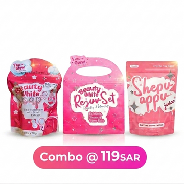 Beauty White Soap, Beauty White Rejuv Set & Shepu Appu Juice Combo