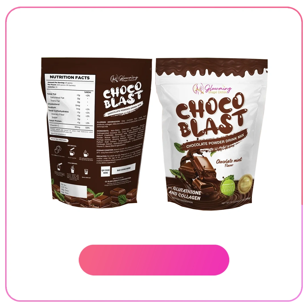 Glowming Choco Blast Glutathione and Collagen Drink in KSA
