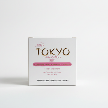 AISHI PREMIUM TOKYO WHITE C-BLOCK DFYAGE GLUTATHIONE 60 CAPSULES