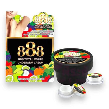 888 TOTAL WHITE UNDERARM CREAM BLACK
