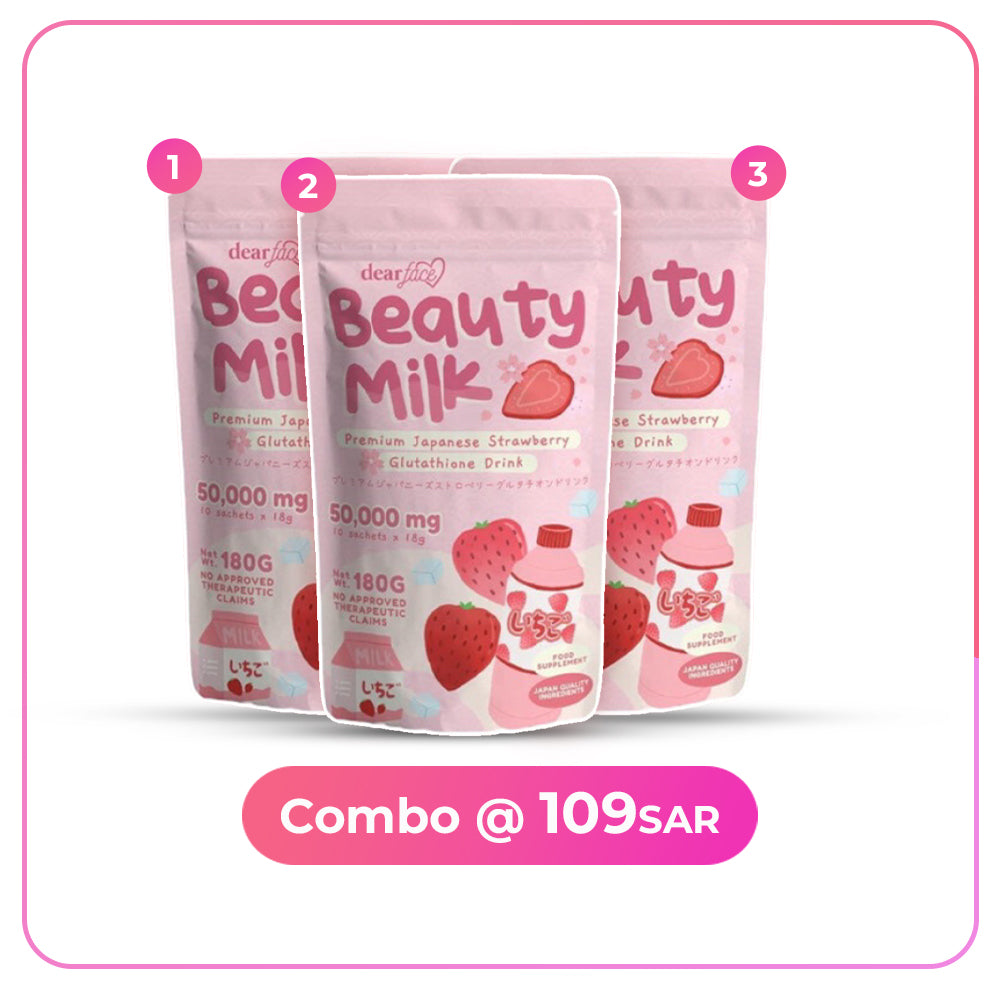 Beauty Milk Strawberry Glutathione Drink