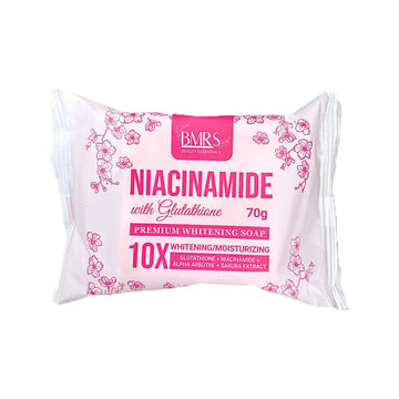 BMRS Niacinamide with Glutathione Premium Whitening Soap, 70g
