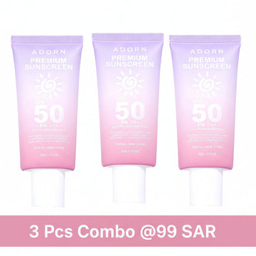 3 Pcs Combo -ADORN Premium Sunscreen SPF 50